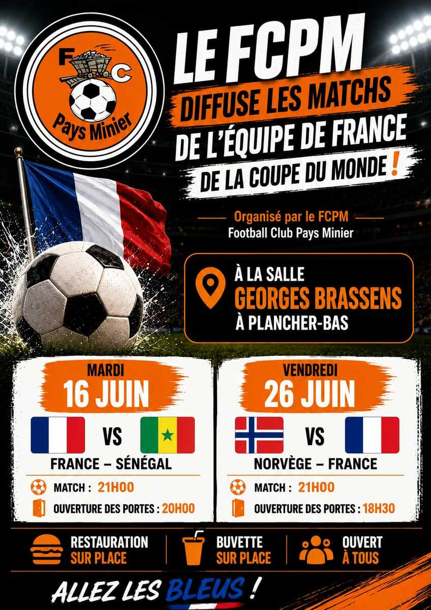 DIFFUSION DES MATCHES DE L'EQUIPE DE FRANCE...