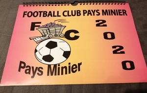 LE CALENDRIER 2020 DU FC PAYS MINIER EST ARRIVE...