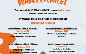Les stages du FC PAYS MINIER