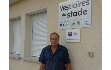 INAUGURATION DES VESTIAIRES DU STADE L.O FROSSARD...