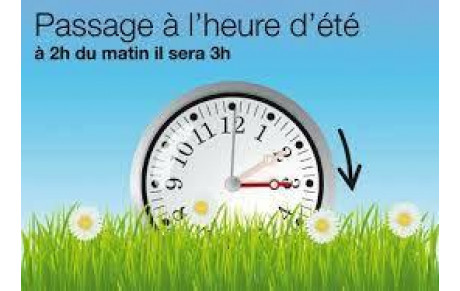 PENSEZ AU CHANGEMENT D'HEURE...