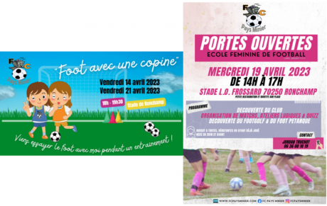 PORTES OUVERTES &amp; FOOT AVEC UNE COPINE