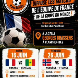 DIFFUSION DES MATCHES DE L'EQUIPE DE FRANCE...